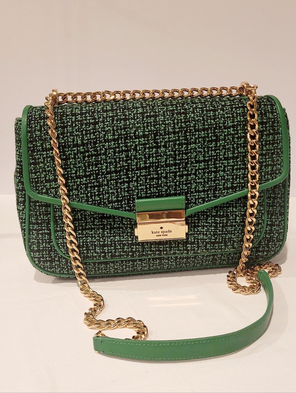 Kate Spade Carey Tweed Chain Shoulder Bag - Picture 7 of 7
